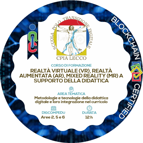MOOC "Realtà virtuale (VR), realtà aumentata (AR), mixed reality (MR) a supporto della didattica"